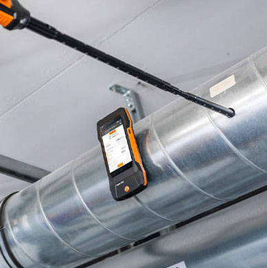 Testo 400 mesure ventilation